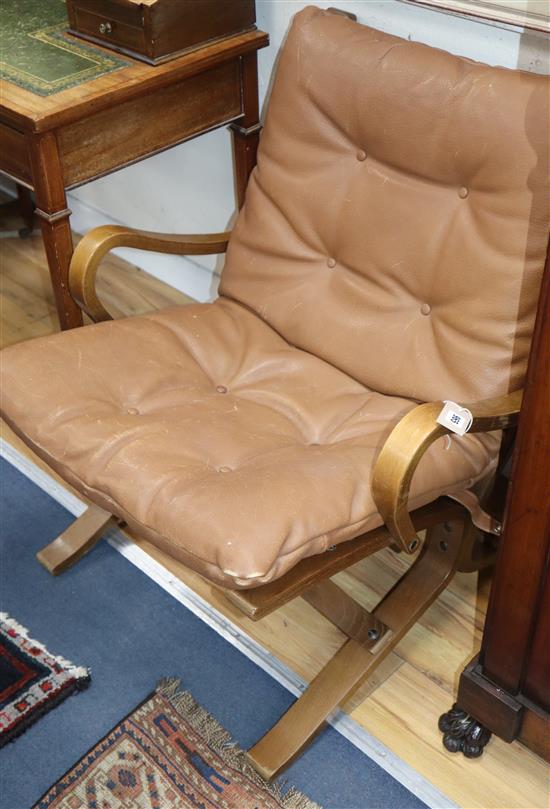 A pair of siesta armchairs